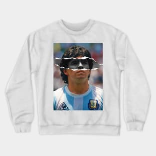 Diego Armando Maradona Dios 10 Portrait Crewneck Sweatshirt